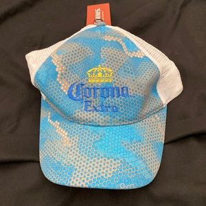 Corona simms fishing trucker hat